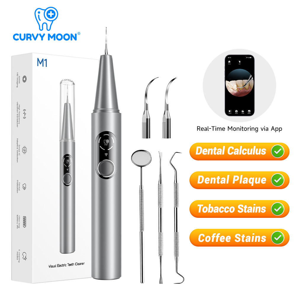 Teeth Whitening Uk - CURVY MOON Visible Electric Ultrasonic Tooth