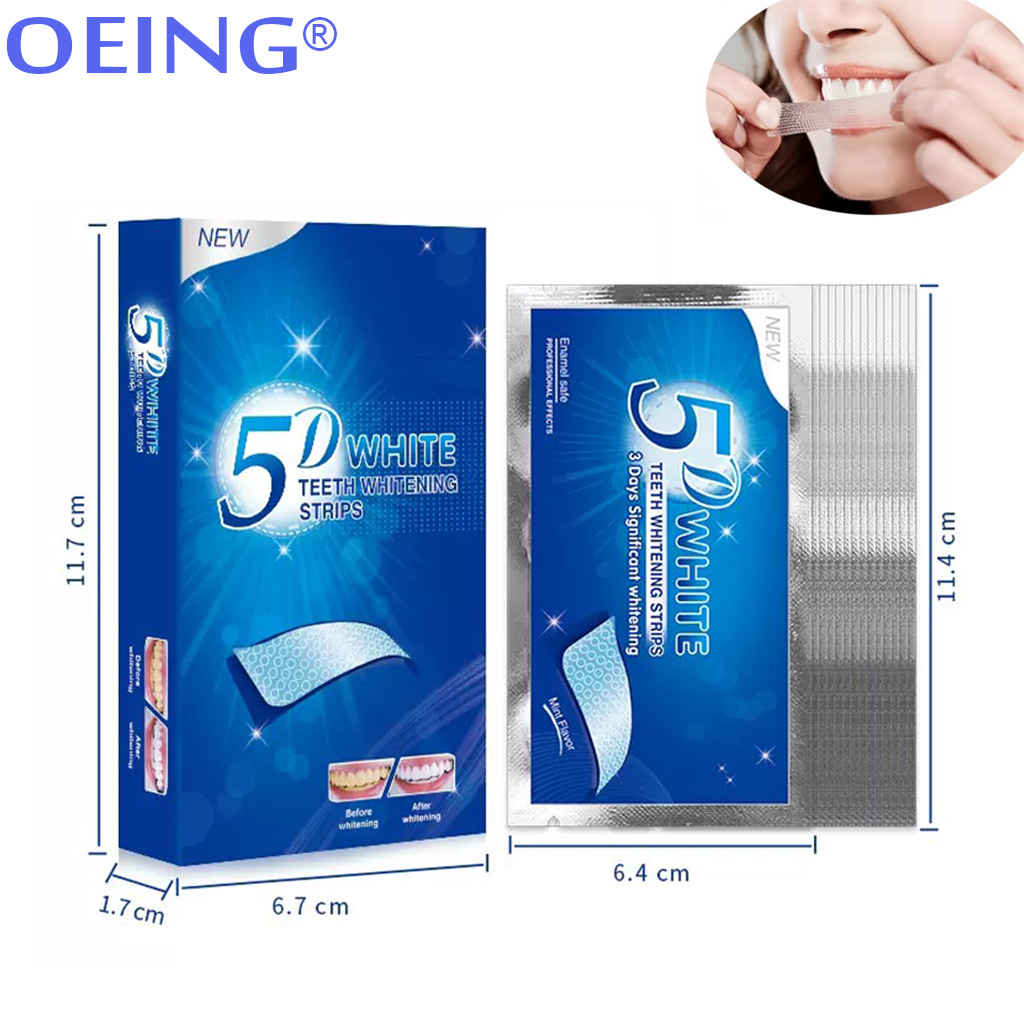 9D 5D Teeth Whitening Strip 14 - Teeth Whitening Home Kit ulasan dan harga