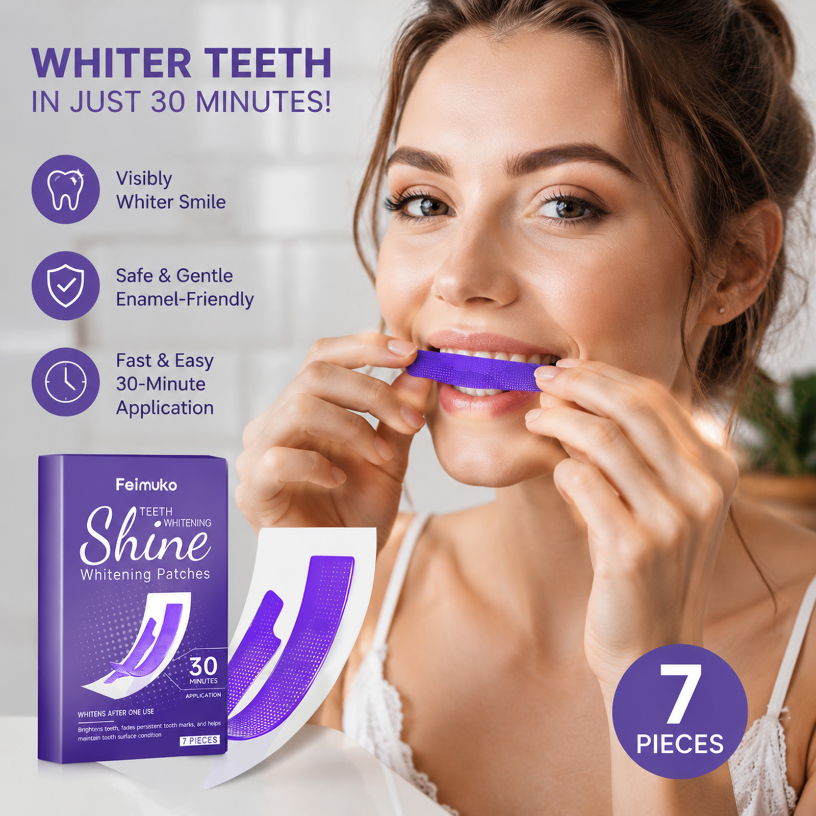 30Mins Teeth Whitening Strips  - Teeth Whitening Strips ulasan dan harga