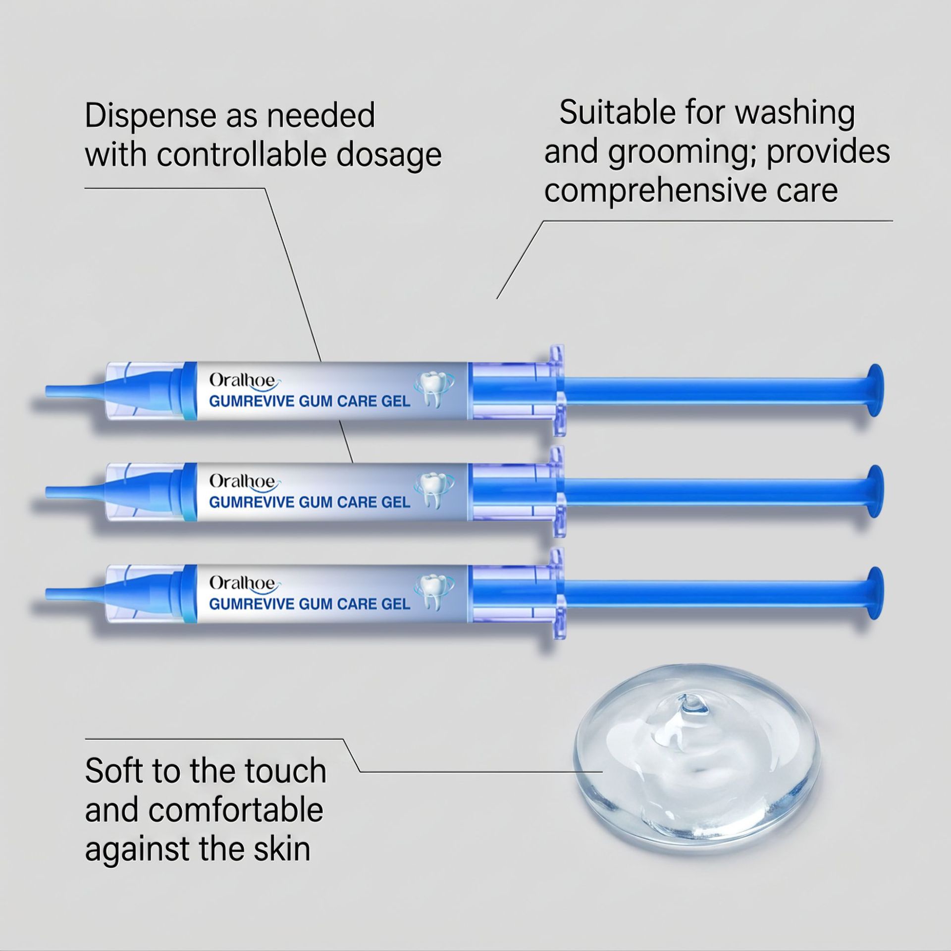 Oralhoe Gum Care Gel 3Pcs Syri - Teeth Whitening Home Kit ulasan dan harga