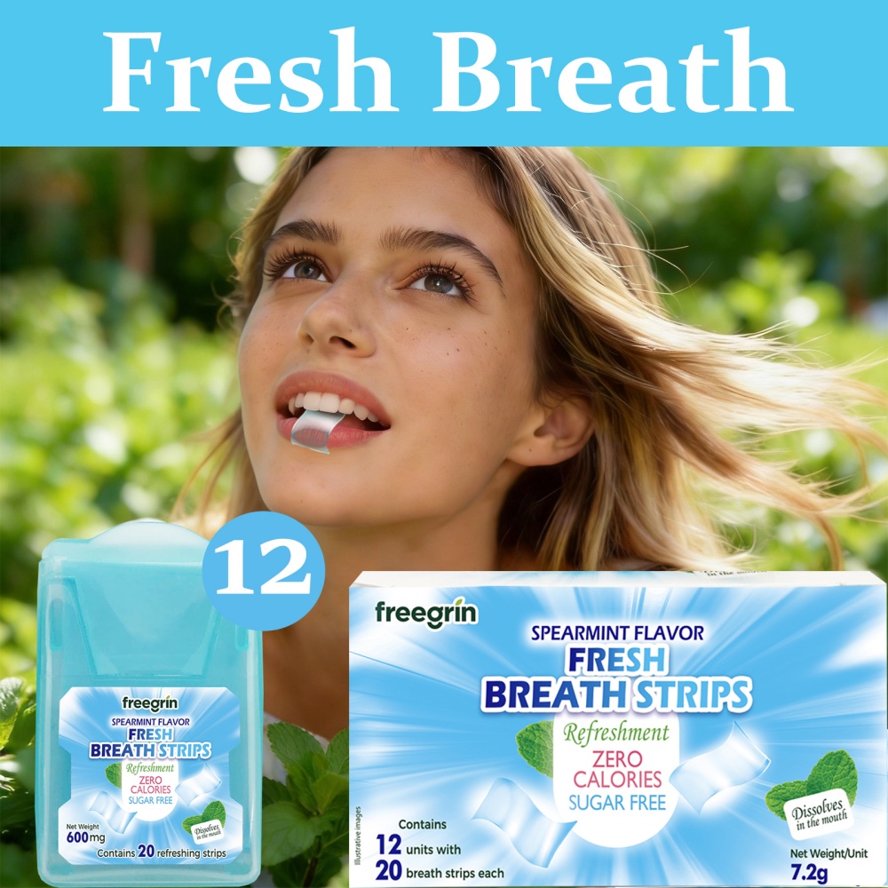 FREEGRIN Spearmint Flavored Fr - Teeth Whitening Fast ulasan dan harga