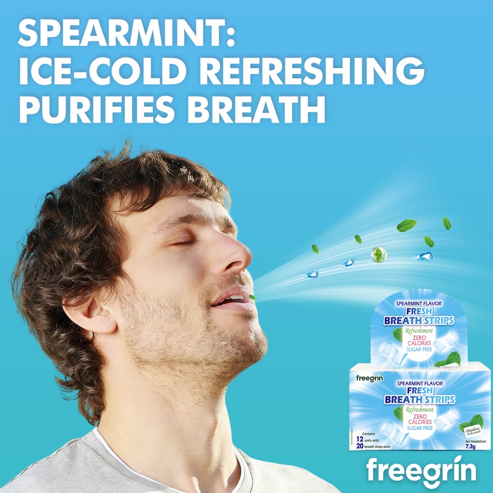 FREEGRIN Spearmint Flavored Fr - Teeth Whitening Fast ulasan dan harga