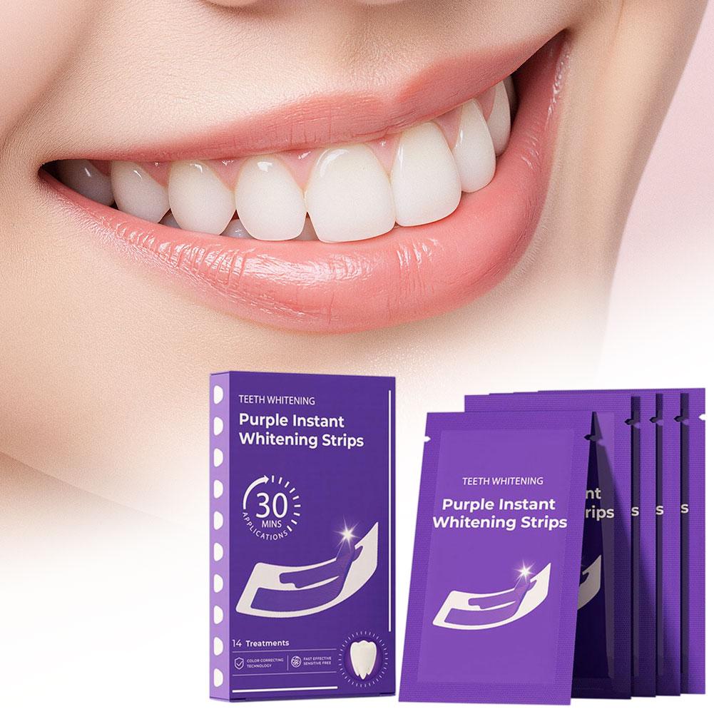 14/28/42PCS V34 Purple Teeth W - Teeth Whitening At Home Kit ulasan dan harga