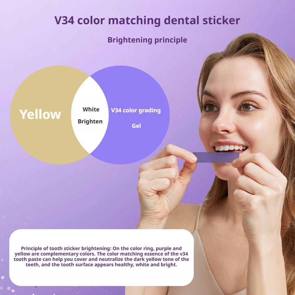 14/28/42PCS V34 Purple Teeth W - Teeth Whitening At Home Kit ulasan dan harga