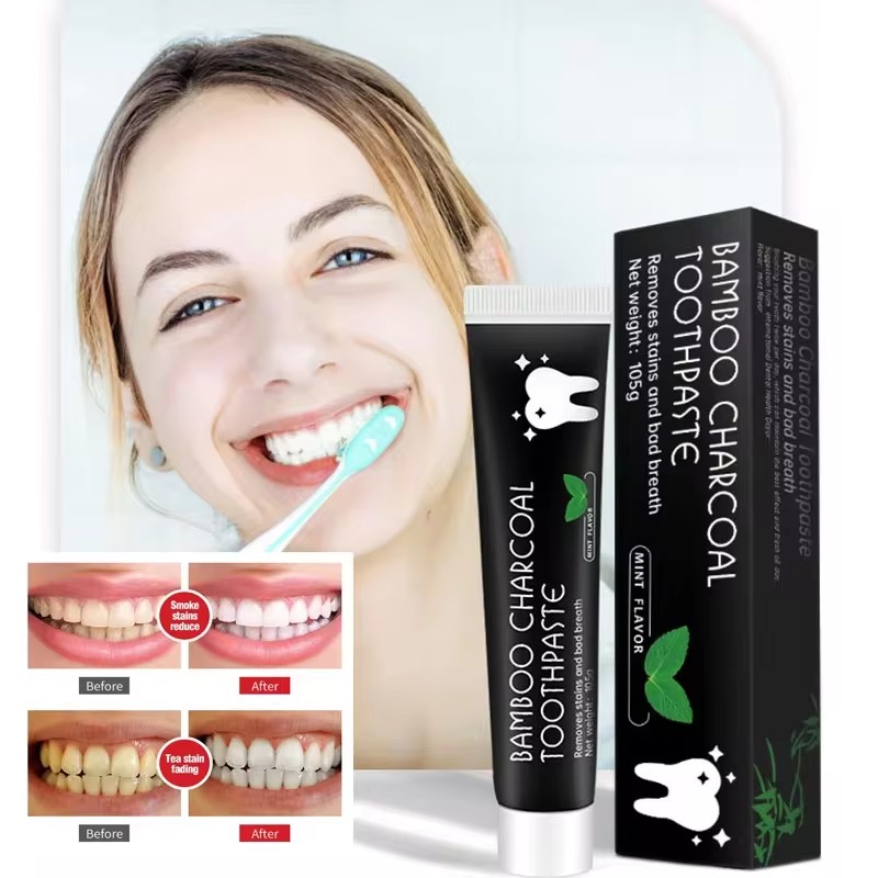 Whitening Toothpaste Bamboo Ch - Teeth Whitening Charcoal ulasan dan harga