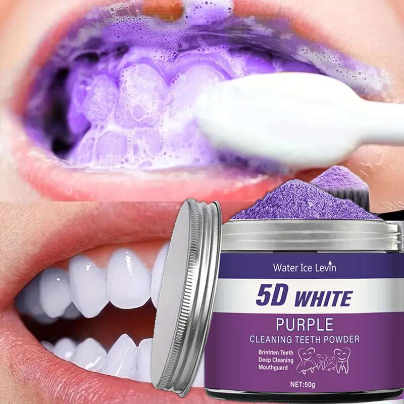 Purple Teeth Whitening Powder, - Teeth Whitening Charcoal ulasan dan harga
