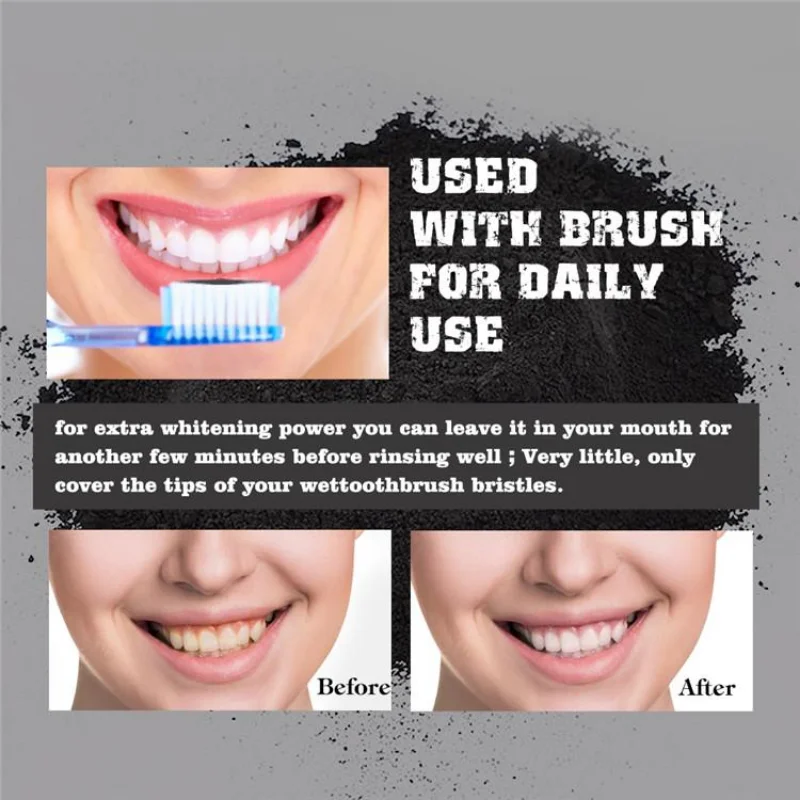 Food Grade Teeth Powder Charco - Teeth Whitening Charcoal ulasan dan harga