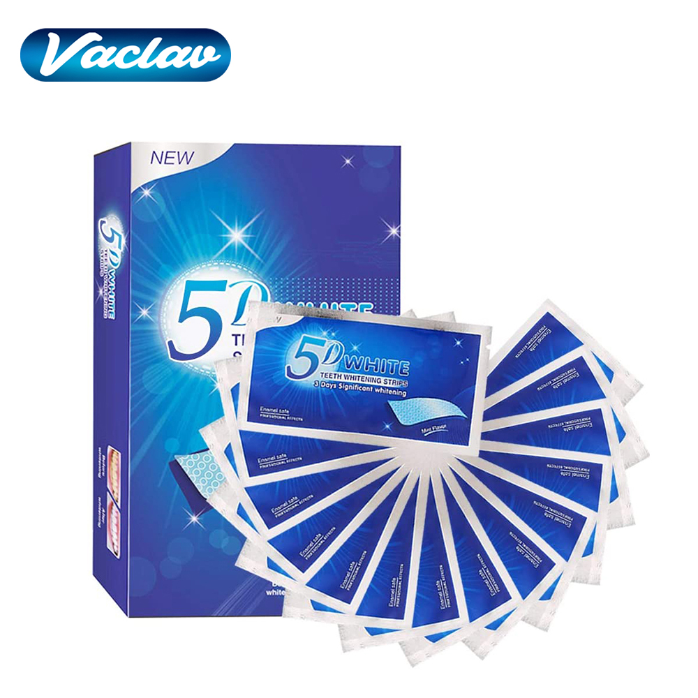 5D White Teeth Whitening Strip - Teeth Whitening Home Kit ulasan dan harga