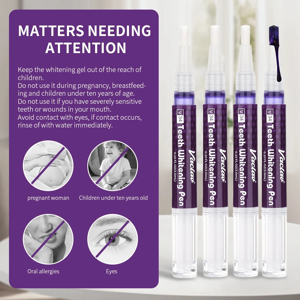 Vaclav V34 Purple teeth whiten - Teeth Whitening Fast ulasan dan harga